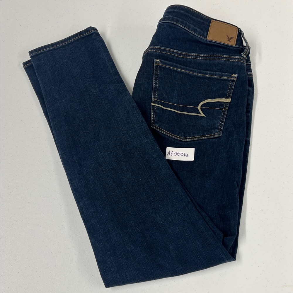 American Eagle Outfitters Dark Blue Skinny Jeans Size 8